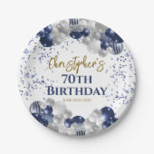 第70回バースデーパーティー海軍バルーン ペーパープレート (正面)