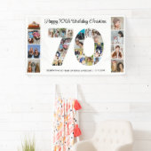 第70回バースデーパーティー第70回フォトコラージュ 横断幕 (インサイチュ)