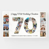 第70回バースデーパーティー第70回フォトコラージュ 横断幕 (横)