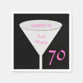 第70回バースデーパーティー「応援と」紙ナプキンス スタンダードカクテルナプキン (正面)