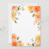 第70回フローラオレンジイエローボホウォーター誕生日 招待状 (裏面)