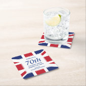第70回プラチナジュビリーユニオンジャック スクエアペーパーコースター (インサイチュ)
