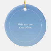 第70回プラチ結婚ナ記念日ハート気球 セラミックオーナメント (裏面)