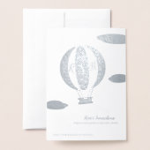 第70回白金熱気球結婚周年記念 箔カード (裏面封筒付き)