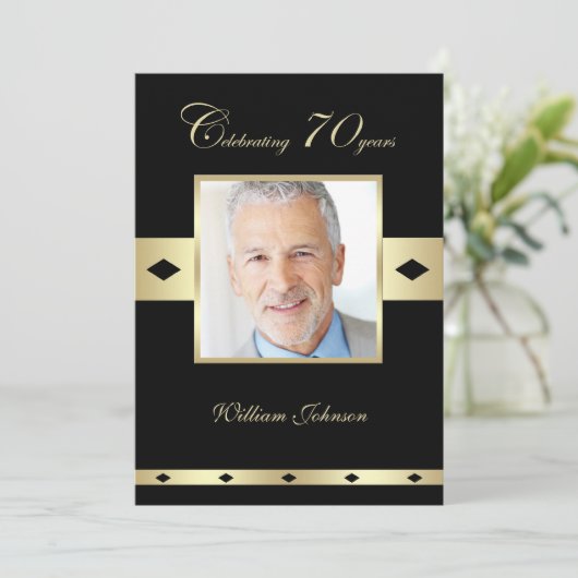 第70回誕生日パーティーの招待状の写真70th 招待状 (スタンド正面)