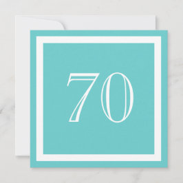 第70回誕生日パーティーの招待 – アクア 招待状