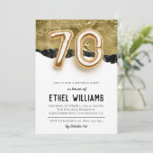 第70回誕生日パーティーの招待 招待状 (スタンド正面)