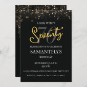 第70回誕生日パーティーの招男性へ待と女性 招待状 (正面/裏面)