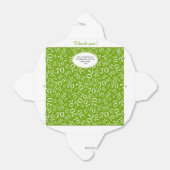 第70回誕生日パーティー緑/白の数字パターン フェイバーボックス (折り畳みなし)