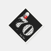 第70回誕生日パーティー風船 スタンダードカクテルナプキン (角)