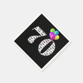 第70回誕生日パーティー風船 スタンダードカクテルナプキン (角)