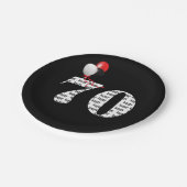 第70回誕生日パーティー風船 ペーパープレート (アングル)