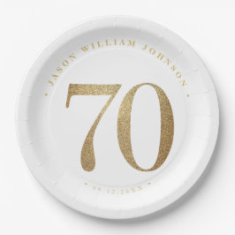 第70回誕生日パーティー ペーパープレート