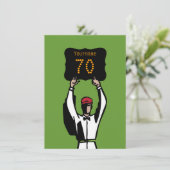 第70回誕生日フットボールパーティの招待状-オフィシャル 招待状 (スタンド正面)