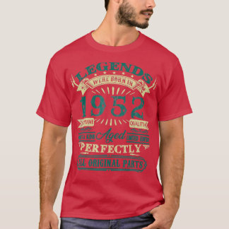 第70回誕生日ヴィンテージ生まれレジェンド1952年70年 Tシャツ