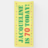 第70回誕生日発表 横断幕 (縦)