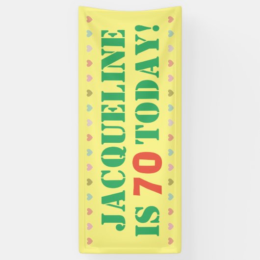 第70回誕生日発表 横断幕 (縦)