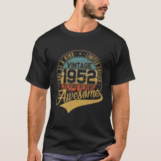 第70回誕生日装飾動揺してヴィンテージ1952 Tシャツ