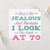 第70回誕生日（女性） カード (正面/裏面インサイチュ)