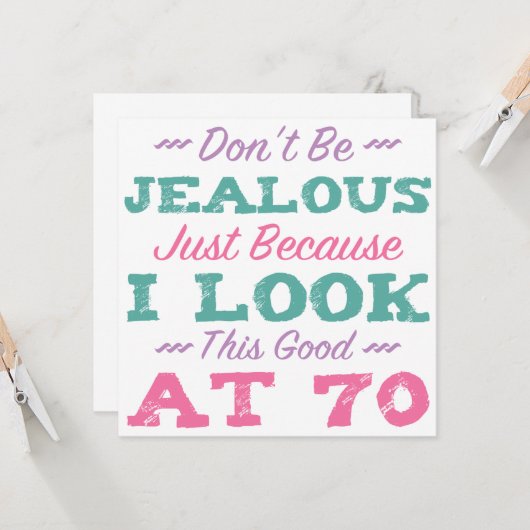 第70回誕生日（女性） カード (正面/裏面インサイチュ)