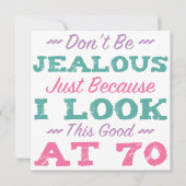 第70回誕生日（女性） カード (正面)