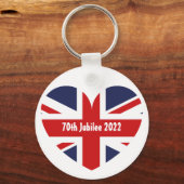 第70回2022年10月22日英国国旗 キーホルダー (正面)