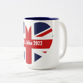 第70回2022年10月22日英国国旗 ツートーンマグカップ (正面右)