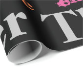 第70大きい落書きのデザインのハッピーバースデー ラッピングペーパー (ロールコーナー)