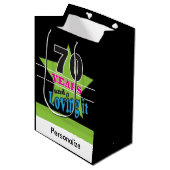 第70年および第70誕生日それ-愛すること ミディアムペーパーバッグ (正面アングル)