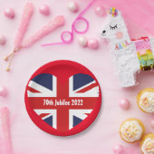第70期2022年イギリス国旗 ペーパープレート (パーティー)