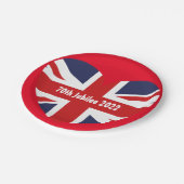 第70期2022年イギリス国旗 ペーパープレート (アングル)