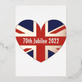第70期2022年イギリス国旗 箔シーズンカード (正面)