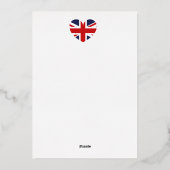 第70期2022年イギリス国旗 箔シーズンカード (裏面)