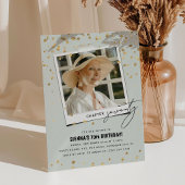 第70章おもしろいモダン写真70誕生日 招待状