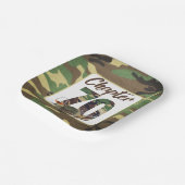 第70章陸軍カモフラージュ男子70誕生日 ペーパープレート (傾斜あり)