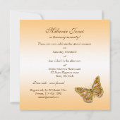 第70第70誕生日の秋の写真 招待状 (裏面)