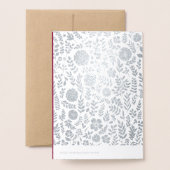 第70結婚記念日の挨拶状 箔カード (裏面封筒付き)