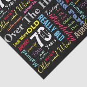 第70落書きのスタイルのハッピーバースデー 薄葉紙 (詳細)