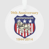 第70記念日の銀製のレース#9のオーナメント オーナメント (裏面)