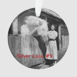 第70記念日の銀製のレース#9のオーナメント オーナメント