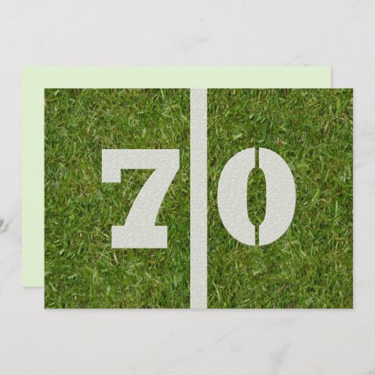 第70誕生会! 招待状 (正面/裏面)