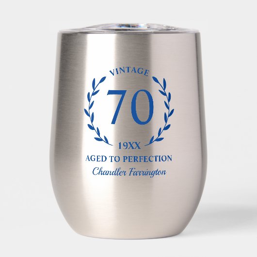 第70誕生日から完成度までの名前をカスタムする年 (正面)