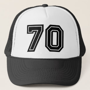 第70誕生日のクラシックの黒 キャップ