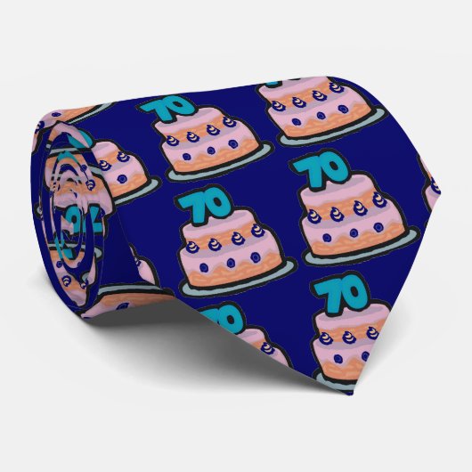 第70誕生日のタイ ネクタイ (ロール)