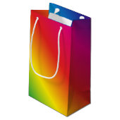 第70誕生日の世界の最も最高のですばらしい虹 スモールペーパーバッグ (裏面アングル)