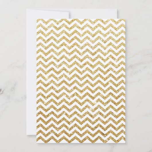 第70誕生日の招待状の金ゴールドのグリッターを驚かして下さい 招待状 (裏面)