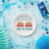 第70誕生日へのキリストへの贈り物 ペーパープレート (パーティー)