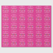 第70誕生日ほとんどのすばらしくカラフルな宝石のピンク ラッピングペーパー (フラット)