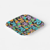 第70誕生日カラフルバルーン紙プレート ペーパープレート (傾斜あり)