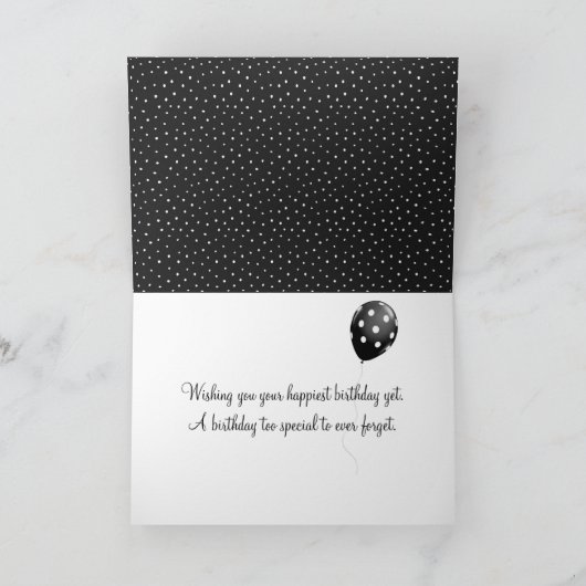 第70誕生日ギフトお辞儀 カード (内部)